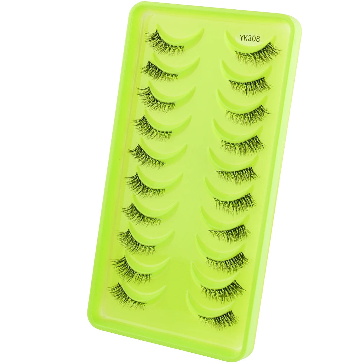 3D Mink Lashes 3/10 Pairs Cat Eye Half Lashes Natural Long False Eyelashes Strip Makeup Soft Fake Eyelash Extension Make Up Tool