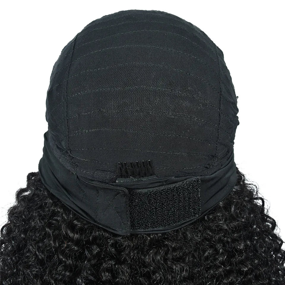 180% Kinky Curly Headband Wigs Glueless Curly Human Hair Wigs Kinky Curly Human Hair Wigs For Woman HairUGo