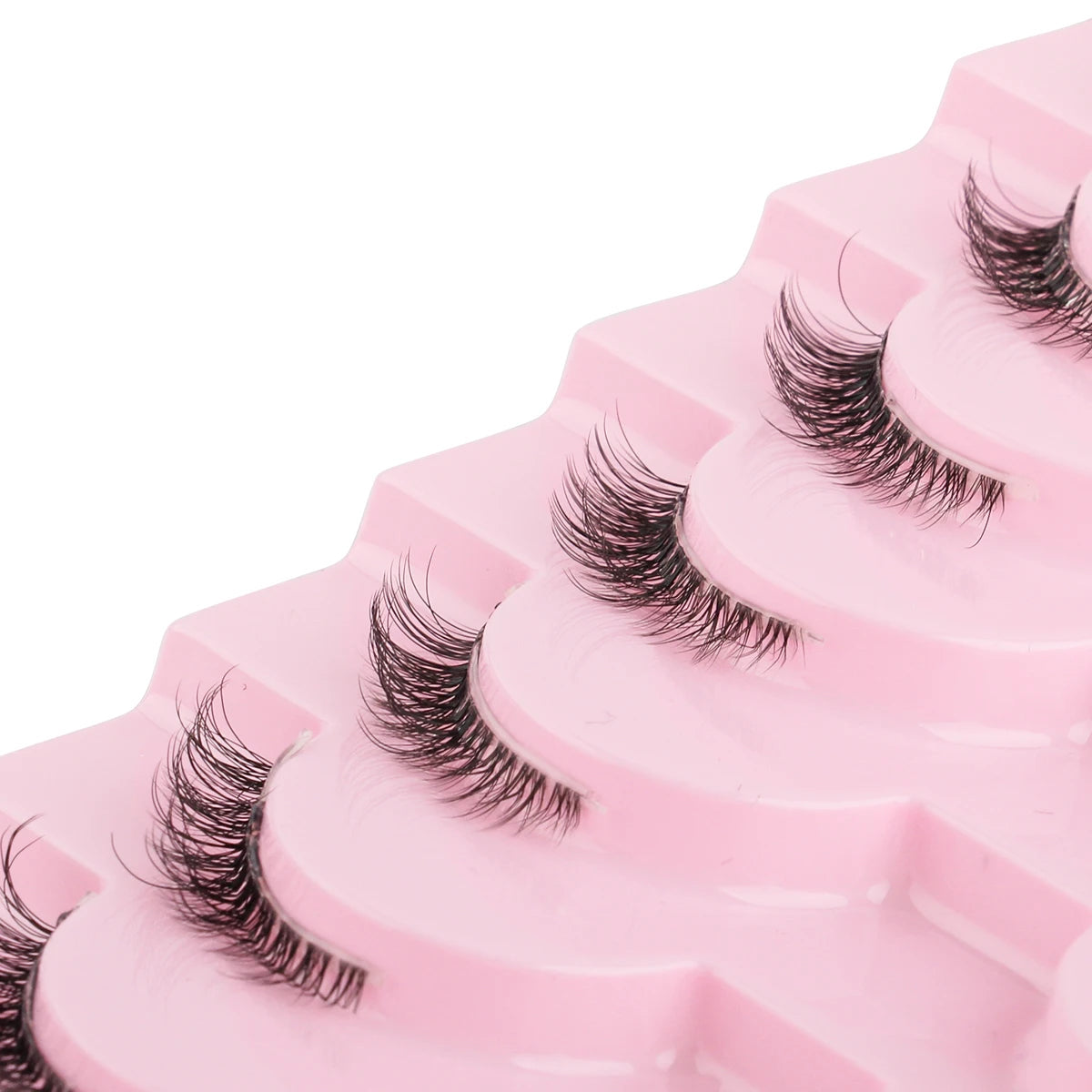 Cat Eye Lash 3/5/10 Pairs Half Lashes Natural Long False Eyelashes Wispy 3D Mink Lashes Volume Faux Cilios Extension Makeup Tool