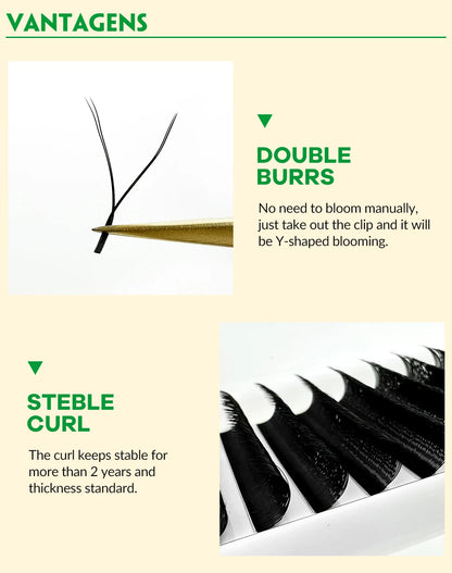 LAKANAKU YY Shape Volume Lashes Y Eyelash Extensions Cilia and Brazilian Volume Cashmere Mink Eyelash Extensions Cilios YY