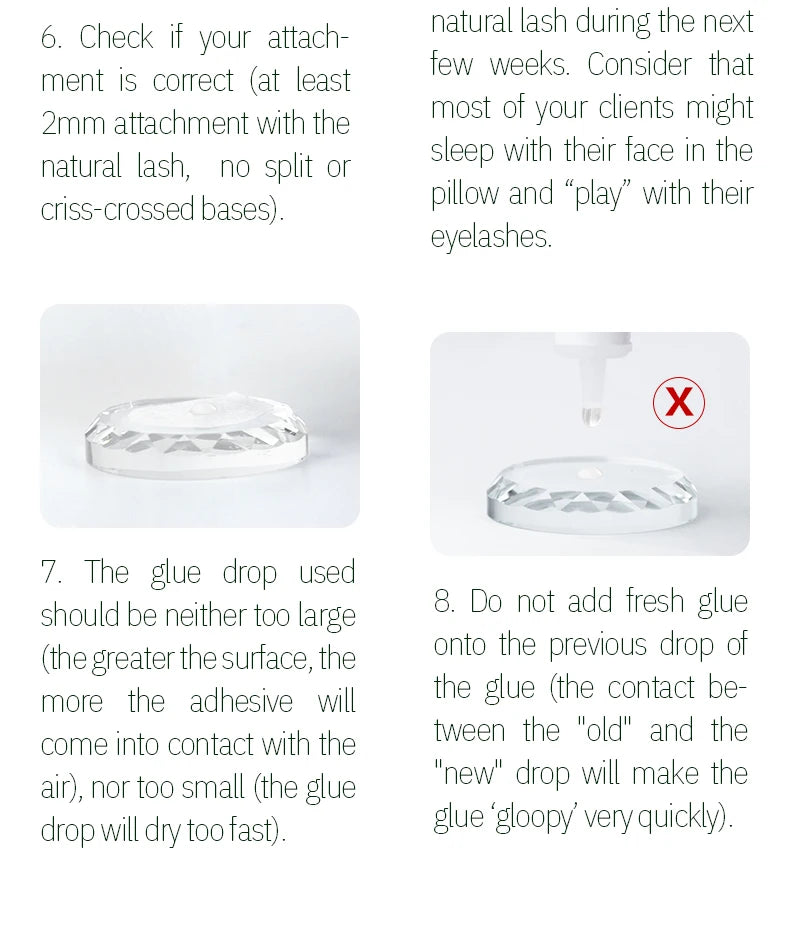 SONG LASHES Eyelash Extension Glue Individual False Lashes Transparent Clear Adhesive Kit for Professional Use 1-2 Sec Dry Time