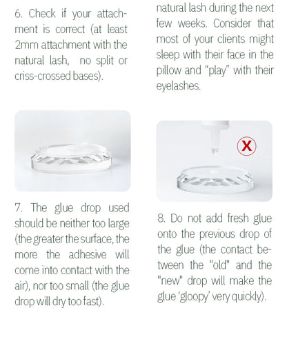 SONG LASHES Eyelash Extension Glue Individual False Lashes Transparent Clear Adhesive Kit for Professional Use 1-2 Sec Dry Time