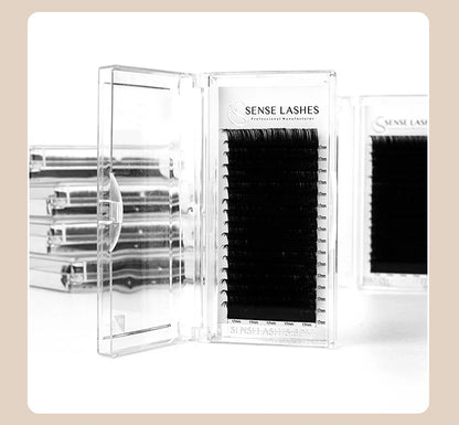 Faux Mink  8-25mm Natural Soft Lashes Bulk Wholesale Individual Lash 0.03MM Premium Mega Volume Eyelash Extensions Makeup