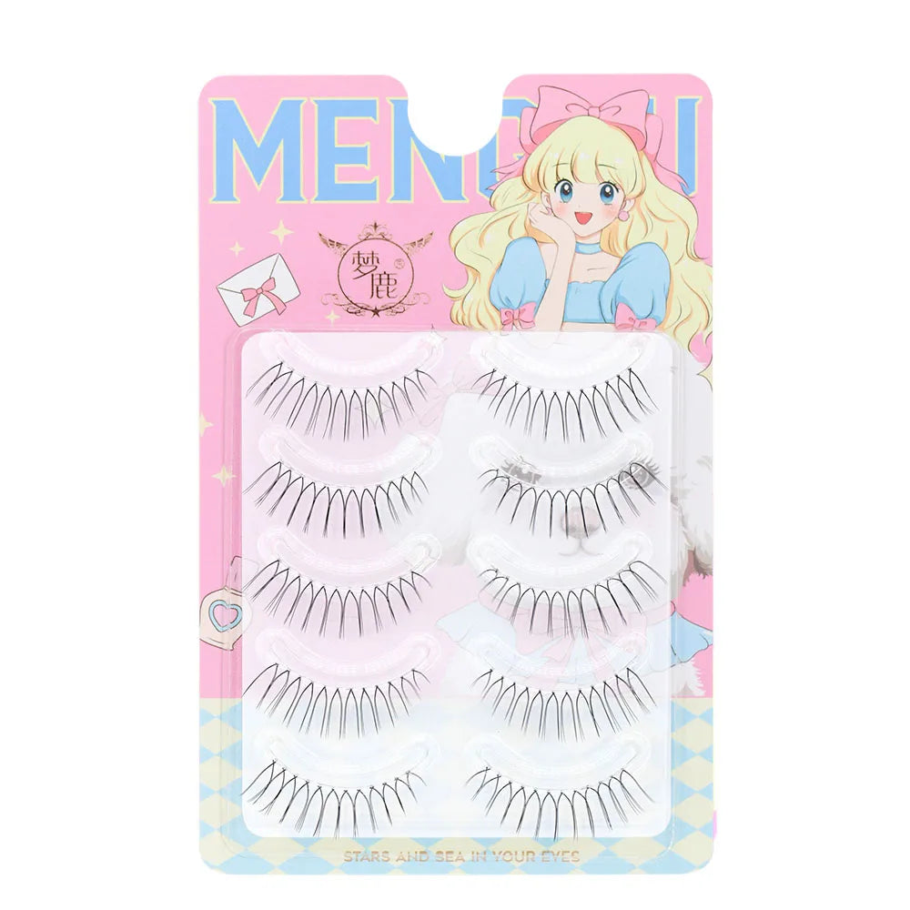 14mm Dream Deer False Eyelashes Lash V-shaped Natural Transparent Makeup Tools Lash Clusters Cosplay Cosmetics Fake Eyelashes