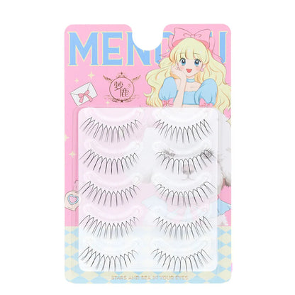 14mm Dream Deer False Eyelashes Lash V-shaped Natural Transparent Makeup Tools Lash Clusters Cosplay Cosmetics Fake Eyelashes