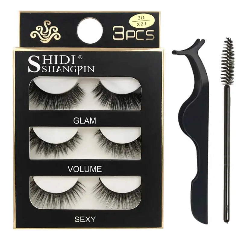 Eyelashes 3d mink lashes natural long make up false eyelashes eyelash brushes makeup eye lashes tweezers 3d lashes maquiagem