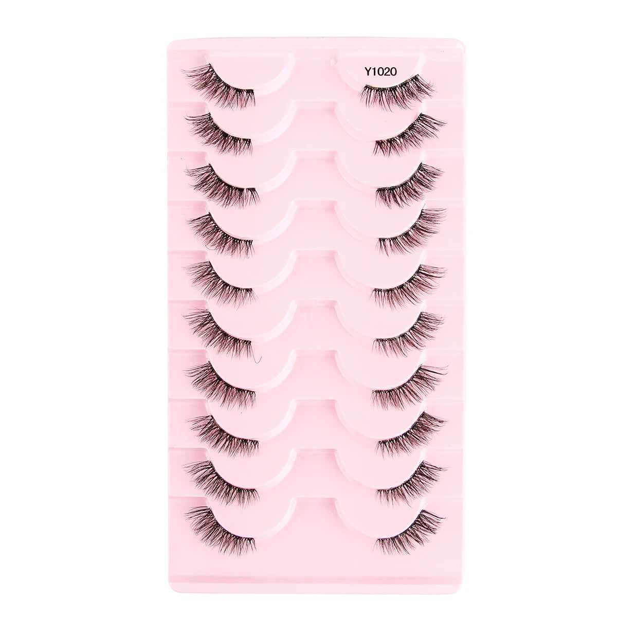 Cat Eye Lash 3/5/10 Pairs Half Lashes Natural Long False Eyelashes Wispy 3D Mink Lashes Volume Faux Cilios Extension Makeup Tool