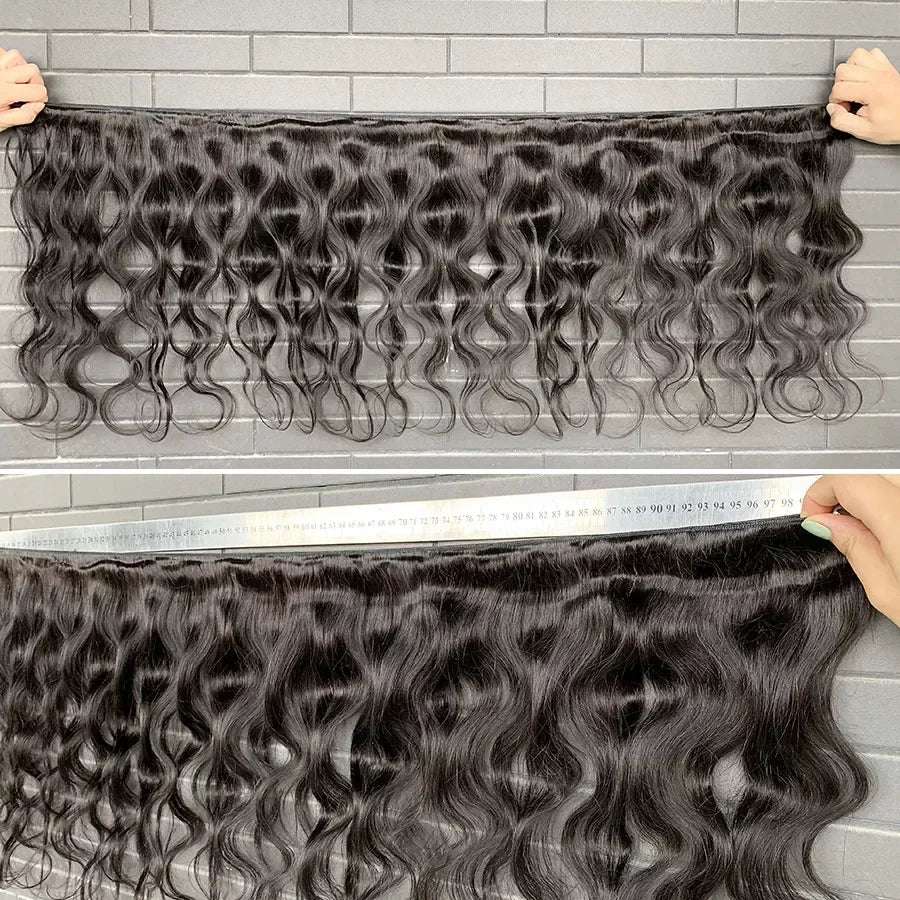 BAHW Hair Indian Raw Hair Body Wave Hair 1/2/3 PCS Bundles 100% Virgin Human Hair Extensions Natural Color Short inch For Women