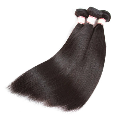 Geeta Straight Bundles Brazilian Straight Human Hair Weave Bundles Natural Black 1/2/3 Bundles100% Human Hair Bundles Remy Hair