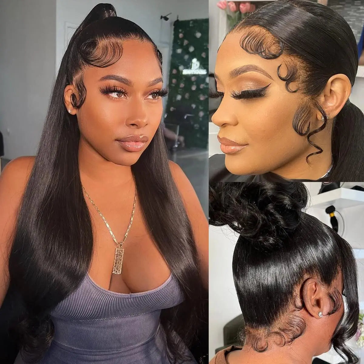 360 Full Lace Wig 13x6 Lace Front Human Hair Wigs For Women 30 34 Inch Brazilian Bone Straight Transparent Lace Frontal Wig 200%