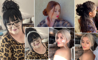 Messy Bun Hair Piece Claw Hair Bun Wig Clipped In Claw Hair Natural Wavy Curly Comb Synthetic Wig For Female