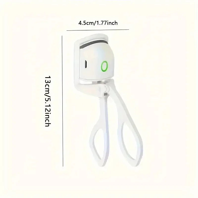 Heated Eyelash Curler Electric Lash Curler Long Lasting Natural Curling USB Rechargeable Quick Heating Eye Lashes Curling Tool