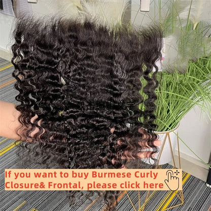 3C4A Burmese Curly Hair Bundles Virgin Human Hair Burmese Vietnamese Raw Human Hair Extensions Wholesale For Full Head 18A