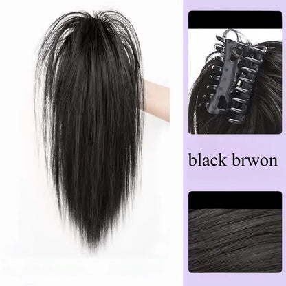 Ashely 14inch Waterfall Half A Ponytail Wig for Woman Clip-on High Ponytail Hair Clips Synthetic Wig High Quality Hair Extension