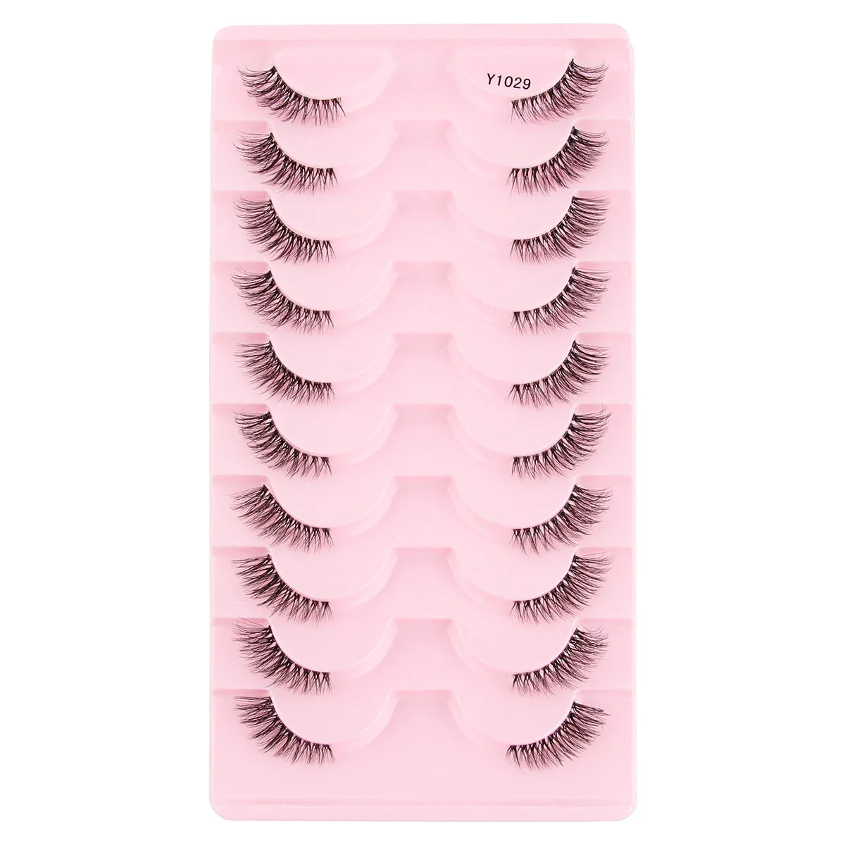 Cat Eye Lash 3/5/10 Pairs Half Lashes Natural Long False Eyelashes Wispy 3D Mink Lashes Volume Faux Cilios Extension Makeup Tool