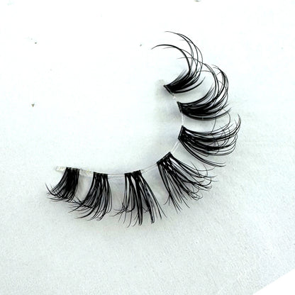 New 5 Pairs Cat Eye Lashes Faux Mink Eyelashes Natural long Manga Lashes Winged End Eye Elongated Eyelashes Fake Lashes Makeup