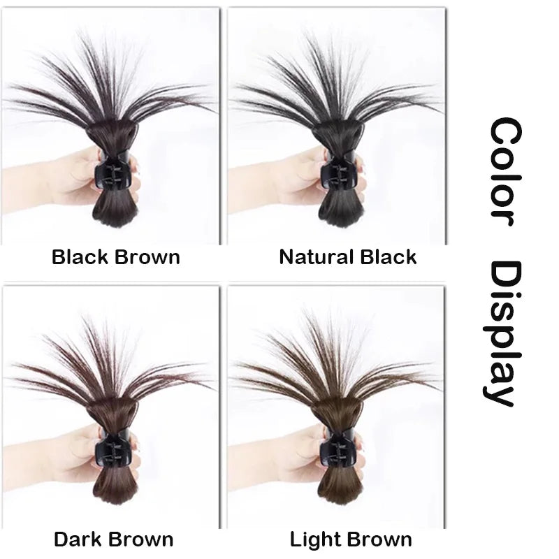 Sunslymei Synthetic Half-tie Claw Hair Crab Clip Wig Clip High Ponytail Hair Accessories