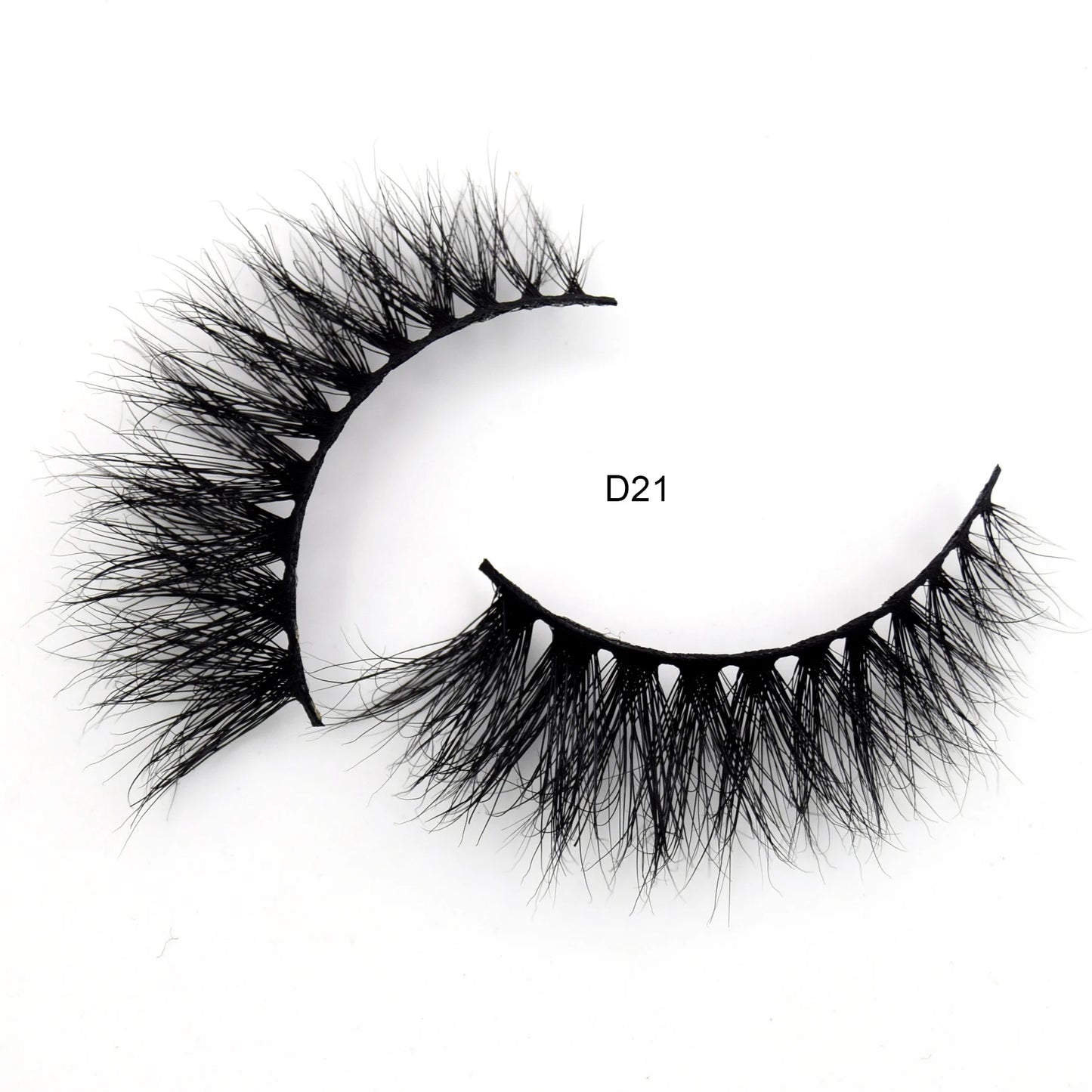Visofree Mink Eyelashes 3D Mink Lashes Thick Crisscross Winged Eyelashes Cruelty Free Mink 1 Pair/box False Lashes D22
