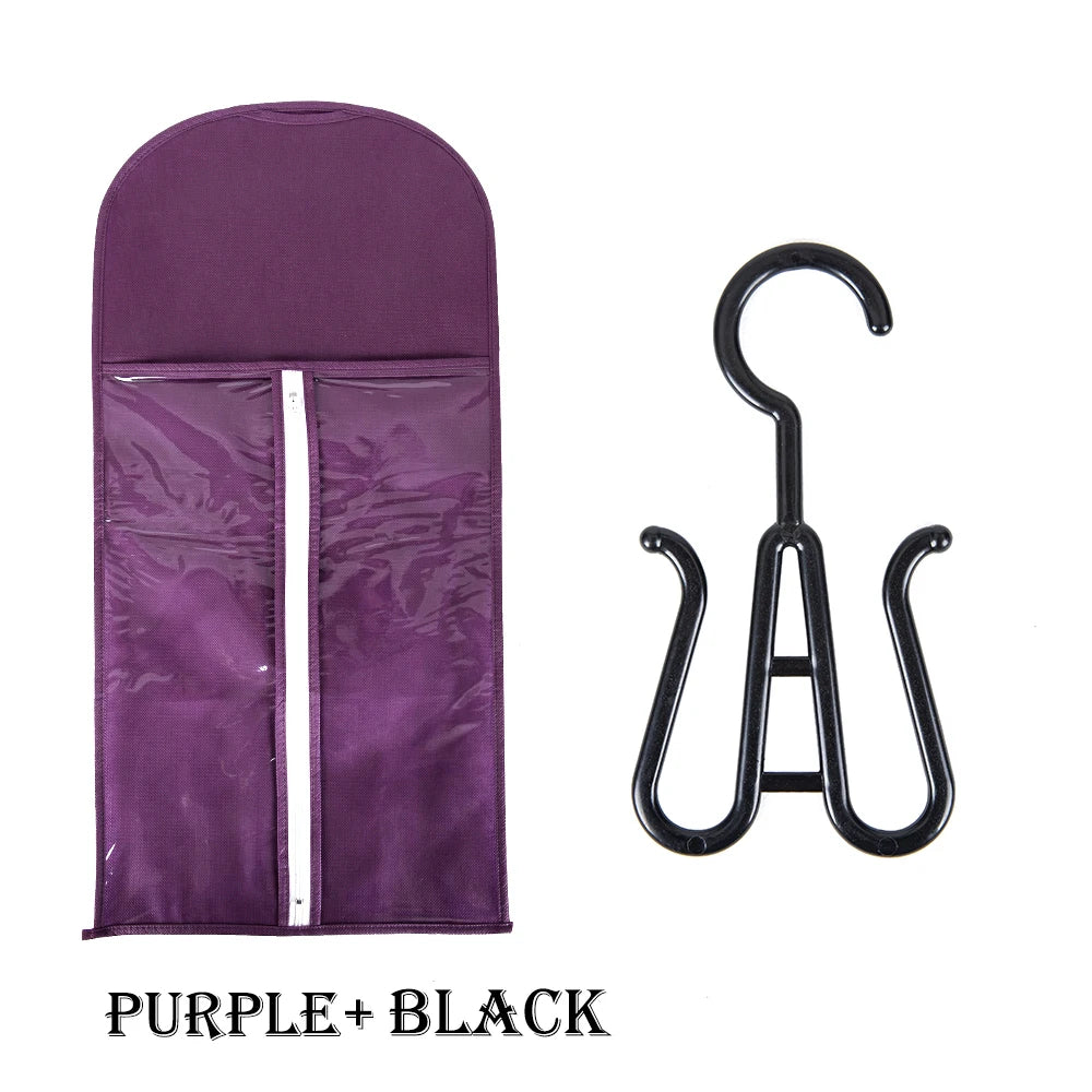 Wig Storage Bag Dust Proof Storage Carrier Case For Wigs Hair Extensions Hairpiece Storage Portable Travel Hair Bag With Hanger