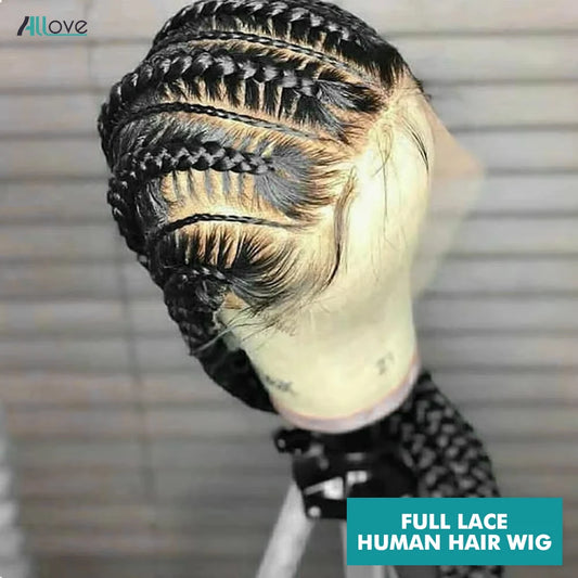 Allove Full Lace Human Hair Wig  Transparent Lace Frontal Wig Bone Straight Lace Front Wig Brazilian Remy Hair Wigs