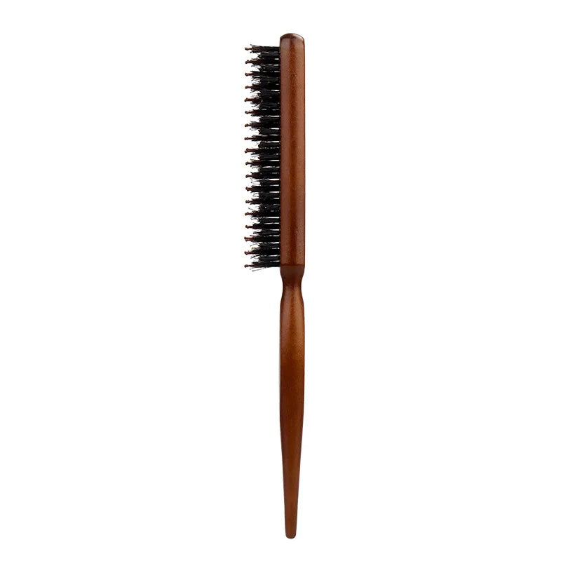 Hair Brushes With Bristles2pcs, Hair BrushBristles With Wooden Handle, ProfessionalHair Brushes For Home And Salon