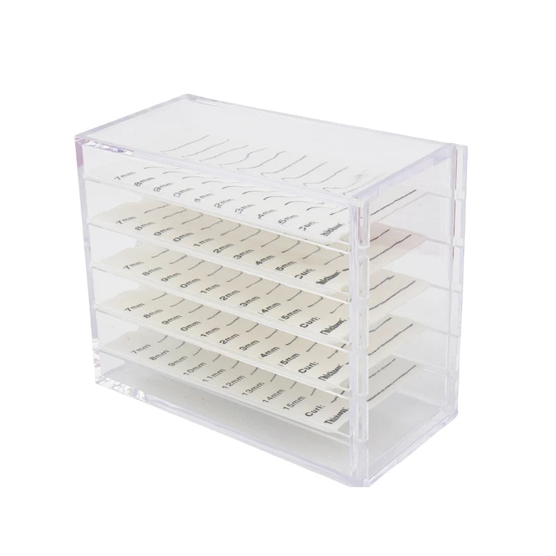 Multifunctional False Lashes Storage Box Organizer 5 Layers Acrylic Pallet Holder Grafting Eyelash Extension Women Makeup Tools