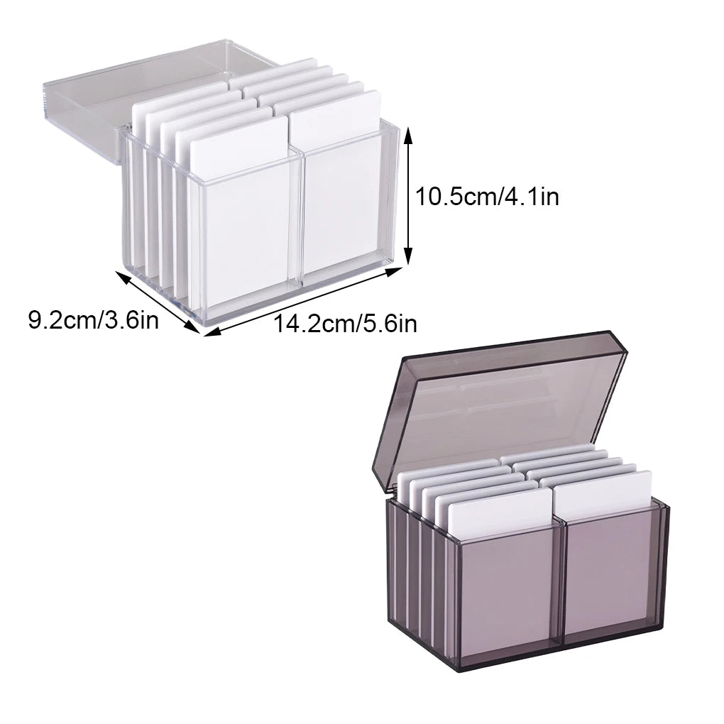 10-Layer Acrylic Eyelash Storage Box Spacious Dust Cover Lashes Display Stand Eyelash Plates Space Saving Makeup Tool