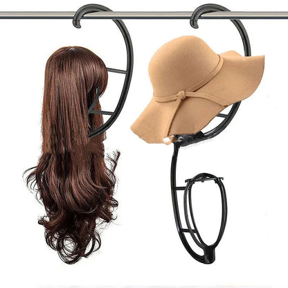 Hanging wig stand, wig holder for multiple wig stands, for hair extensions, wigs and accessories (3 pcs.)