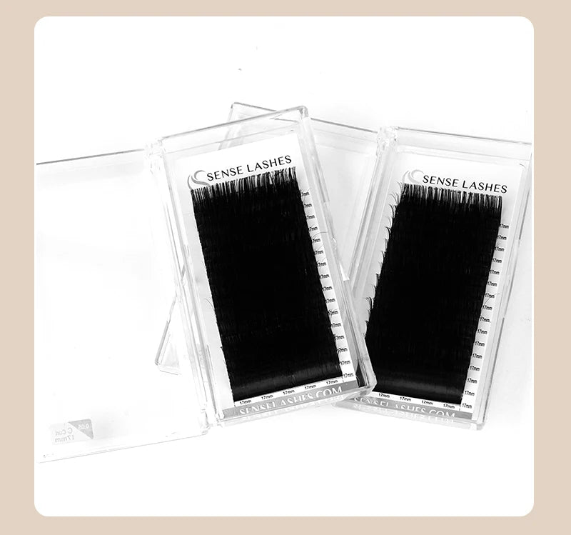 Faux Mink  8-25mm Natural Soft Lashes Bulk Wholesale Individual Lash 0.03MM Premium Mega Volume Eyelash Extensions Makeup