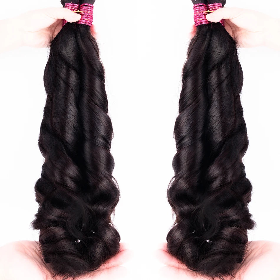 100% Human Hair Bulk Cabelo Humano No Weft Unprocessed Human Hair Boho Braids Braiding Loose Body Wave Curly Bundles Human Hair