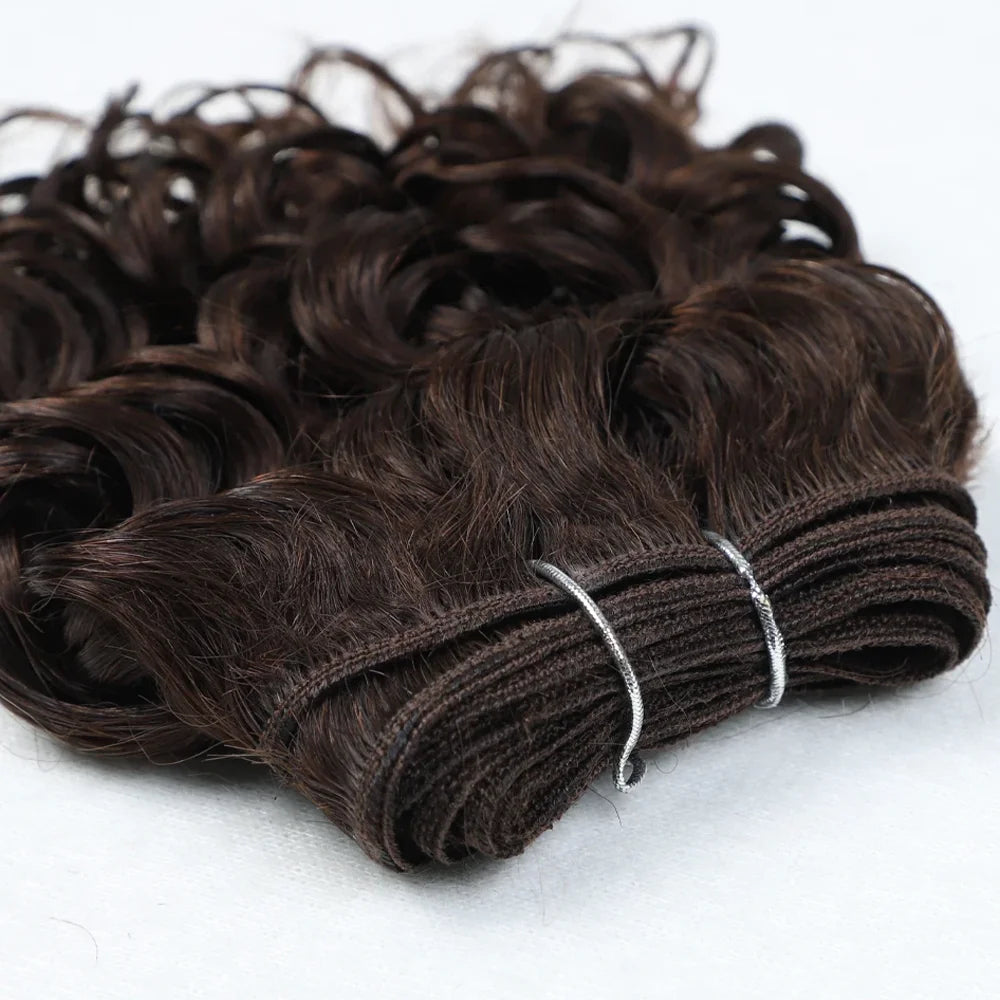 2pcs Short Curly Hair Bundles Brazilian Hair Weave Bundles 100% Human Hair Bundles Hair Extension Human Hair Bundles Short Curly