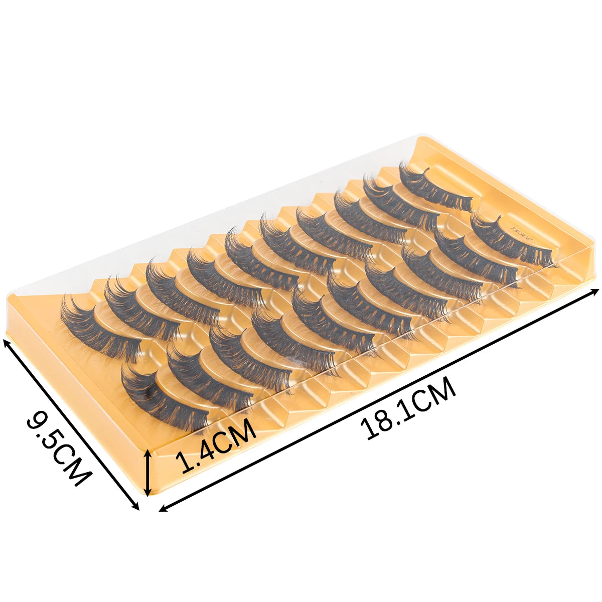 3/10 Pairs Half Lashes Makeup Natural Long Cat Eye Lashes Dramatic False Eyelashes Soft Faux Cils Fake Eyelash Extensions Tool