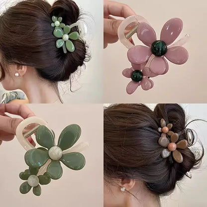 1 elegant floral hair clip for women - perfect for fixing half height hairstyles, decorating wigs, and fashionable hair clips