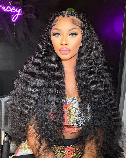 Peruvian 10A  Water Wave Bundles Unprocessed Curly Human Hair Bundles Weave Remy Water Wave Hair Extensions No Tangle 12-30