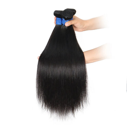 Indian Hair Weave Bundles 100% Human Hair 1B Hair Extension 1/3 Hair Bundles For Women Natural Black Hair Bundles