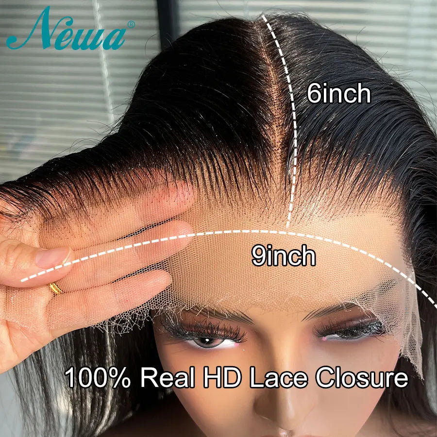 7x7 6x6 5x5 HD Lace Closure Pre Plucked Full 13x4 13x6 HD Lace Frontal Only Small Knots HD Lace Melt Skins Human Hair For Women