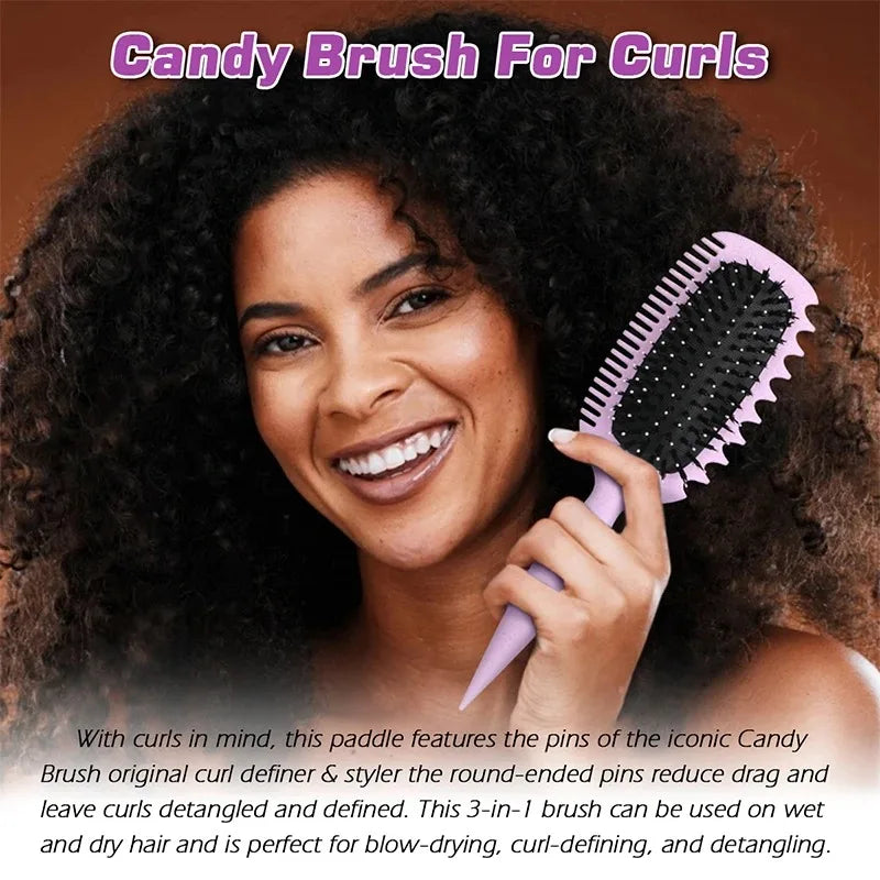 Styling Salon Curly Hair Styling Brush Curl Hair Brush for Combing and Shaping Men's and Women's Curls Reduce Pulling Tools