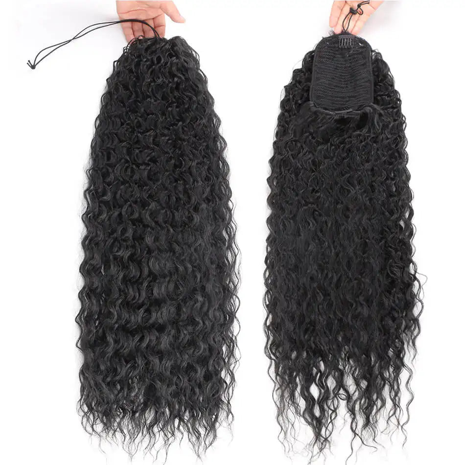 Long Curly Ponytail Extensions Synthetic Horse tails Curly False Tail For Women 32Inch Hairpiece Ponytail Hair Extensions