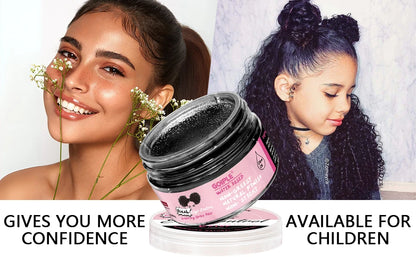 Edge Control Wax for Women Strong Hold Non-greasy Covering Gray Hair Edge Styling Gel for Black No Flaking Hairstyles Pomade