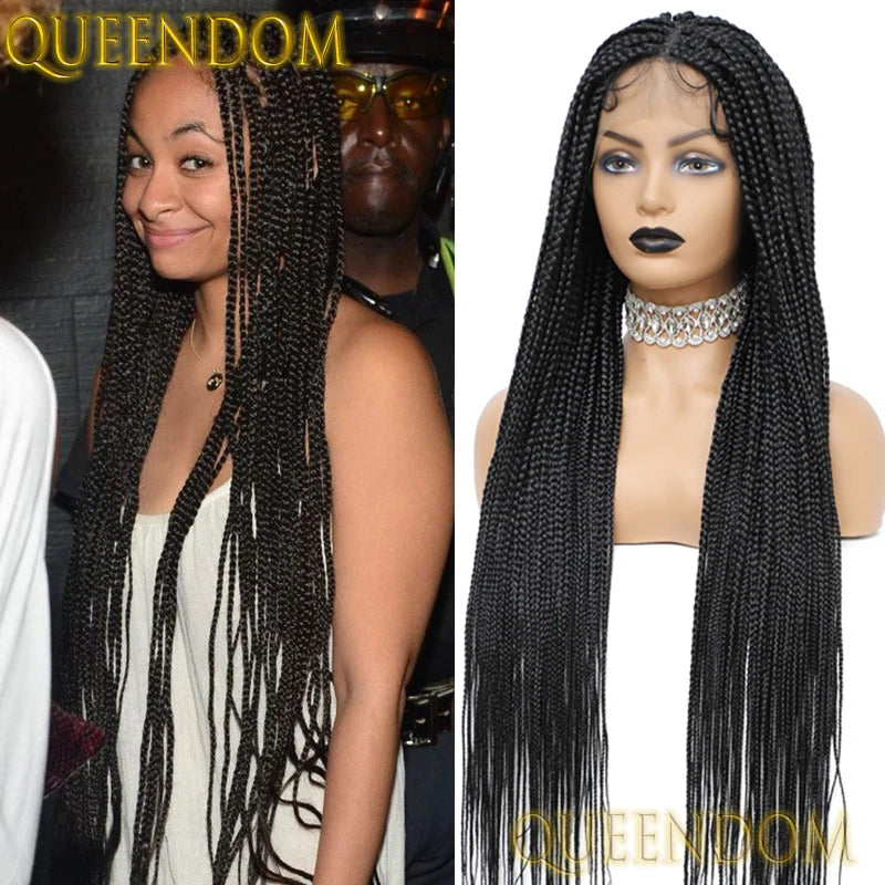 Full Lace Wigs for Black Women Short Bob Braided Wigs Knotless Box Braids 360 Lace Front Wigs Cornrow Synthetic Wigs 12 Inch