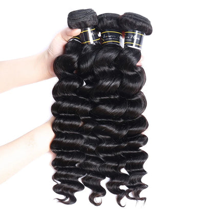 1/3/4 Pcs Loose Deep Wave Bundles Human Hair Brazilian Human Hair Extensions For Women Raw Hair Bundles Deal Lemoda Hair Weaving