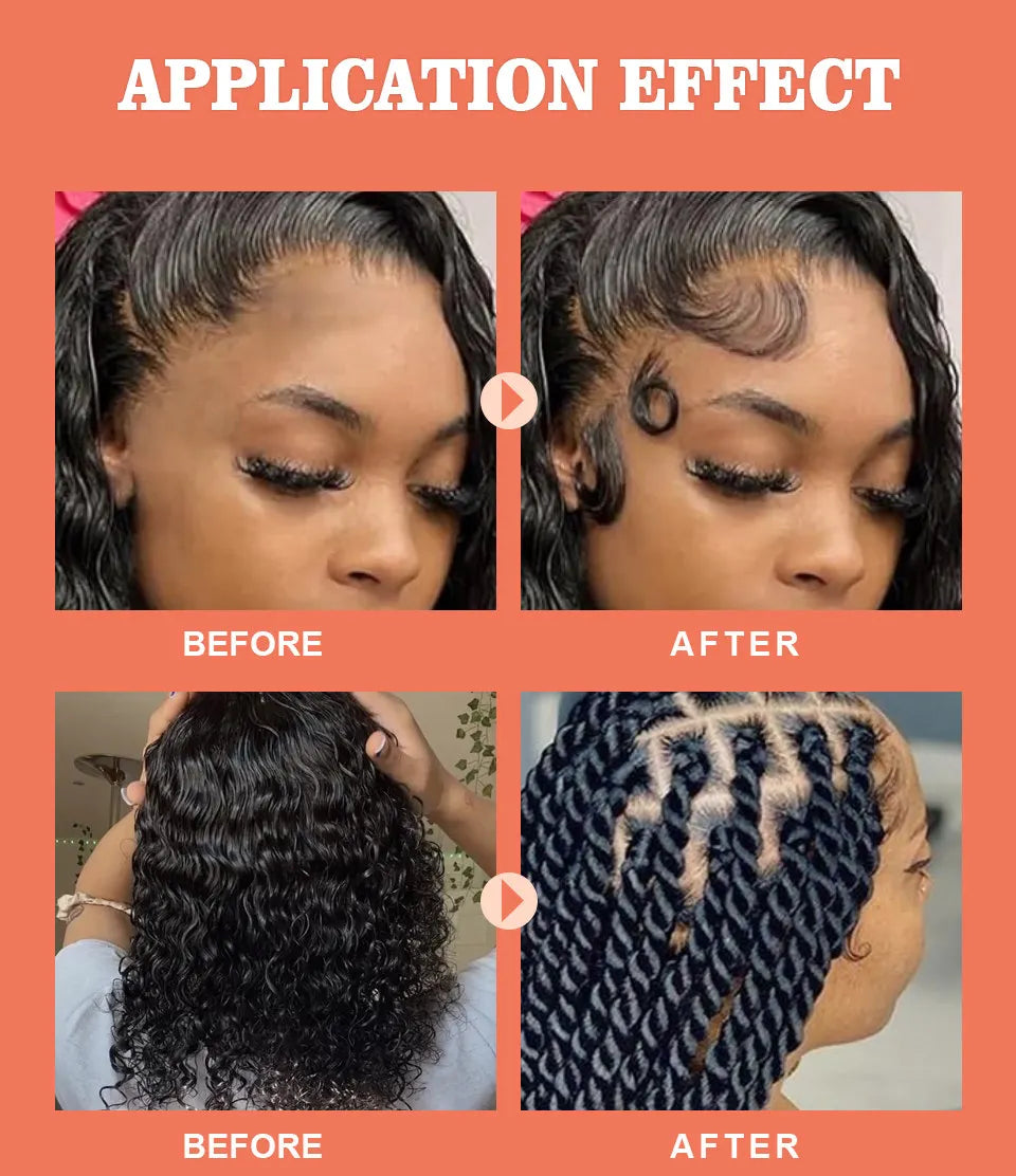 Strawberry Mint Hair Styling Gel Hair Pomade Professional Edge Control Wax for Wigs Women Lasting Edges Control Hair Wax Cream