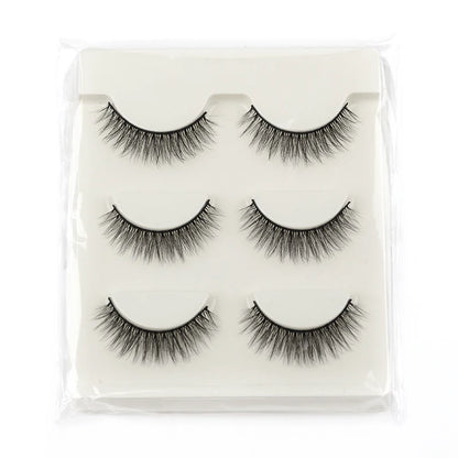 3/10 Pairs Half Lashes Makeup Natural Long Cat Eye Lashes Dramatic False Eyelashes Soft Faux Cils Fake Eyelash Extensions Tool