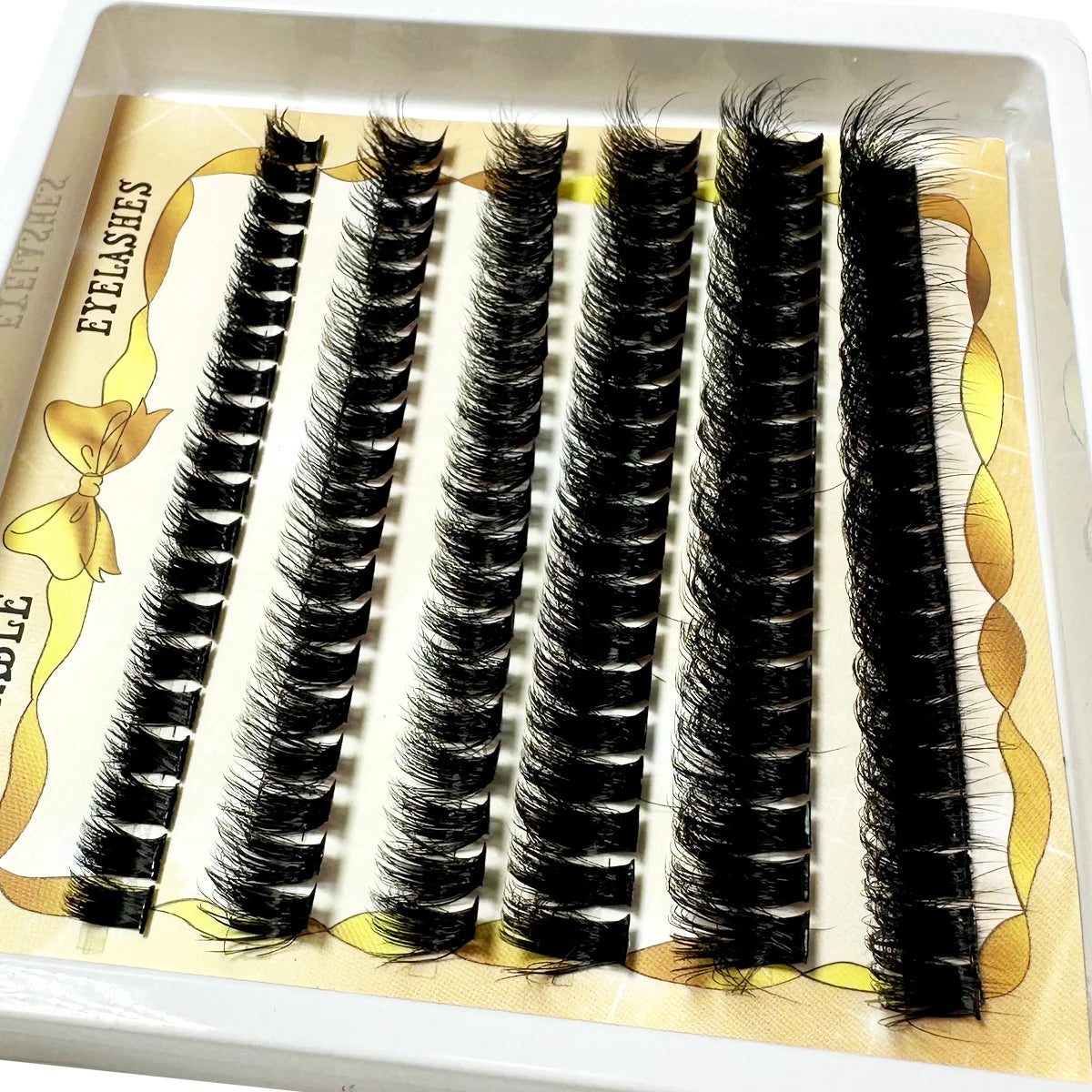 300/120PCS 5D Fluffy Cluster Lashes 30D-100D Natural Thick Eyelash Clusters Individual Lashes DIY Eyelashes Extension Makeup