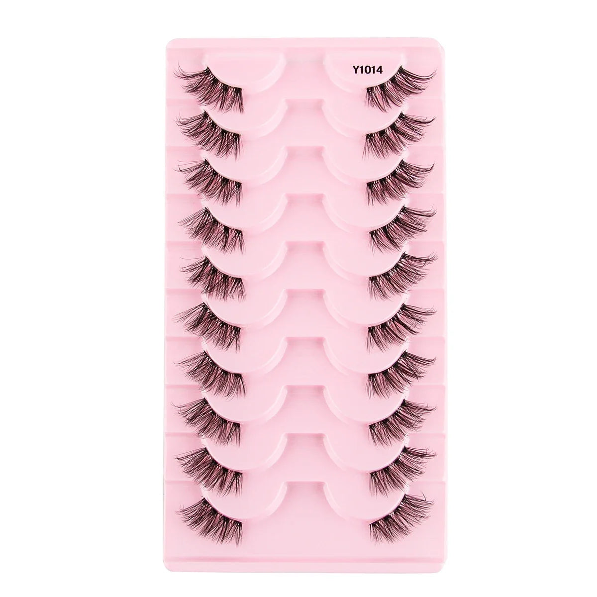 Cat Eye Lash 3/5/10 Pairs Half Lashes Natural Long False Eyelashes Wispy 3D Mink Lashes Volume Faux Cilios Extension Makeup Tool