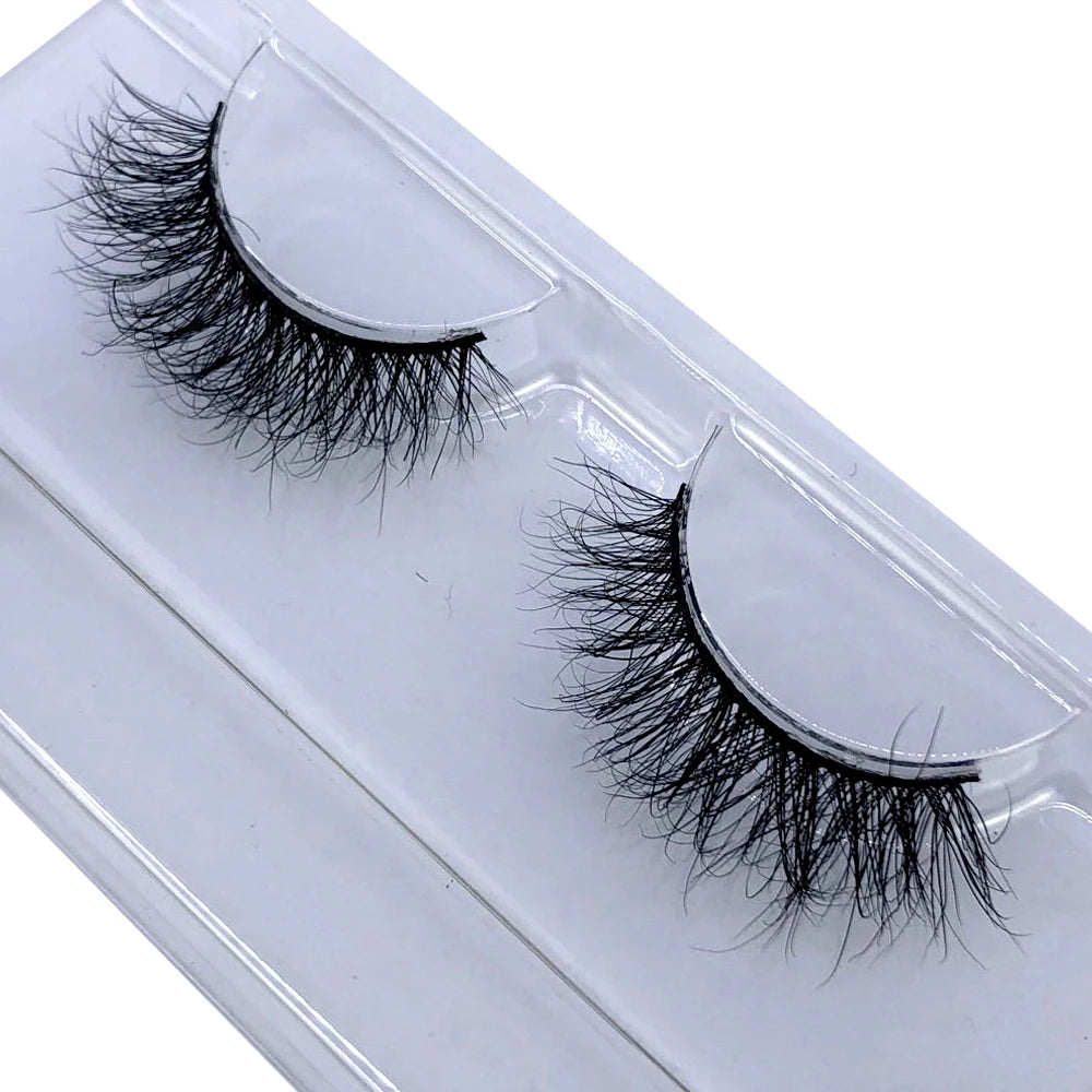 Bulk 3D Faux Mink Eyelashes Natural Thick Long False Eyelashes Wholesales Dramatic Fake Lashes Makeup Extension Eyelashes