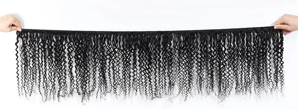 Mongolian Kinky Curly Human Hair Bundles 1/3/4 Pcs Remy Human Hair Weave Bundle Kinky Curly Bundles Natural Color Hair Extension