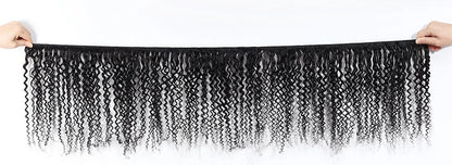 Mongolian Kinky Curly Human Hair Bundles 1/3/4 Pcs Remy Human Hair Weave Bundle Kinky Curly Bundles Natural Color Hair Extension