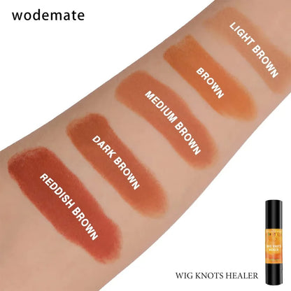 Lace Tint Stick Waterproof Wig Knots Healer With Brush Portable Lace Dyeing Stick Wig Grids Concealer For Frontal Hairline