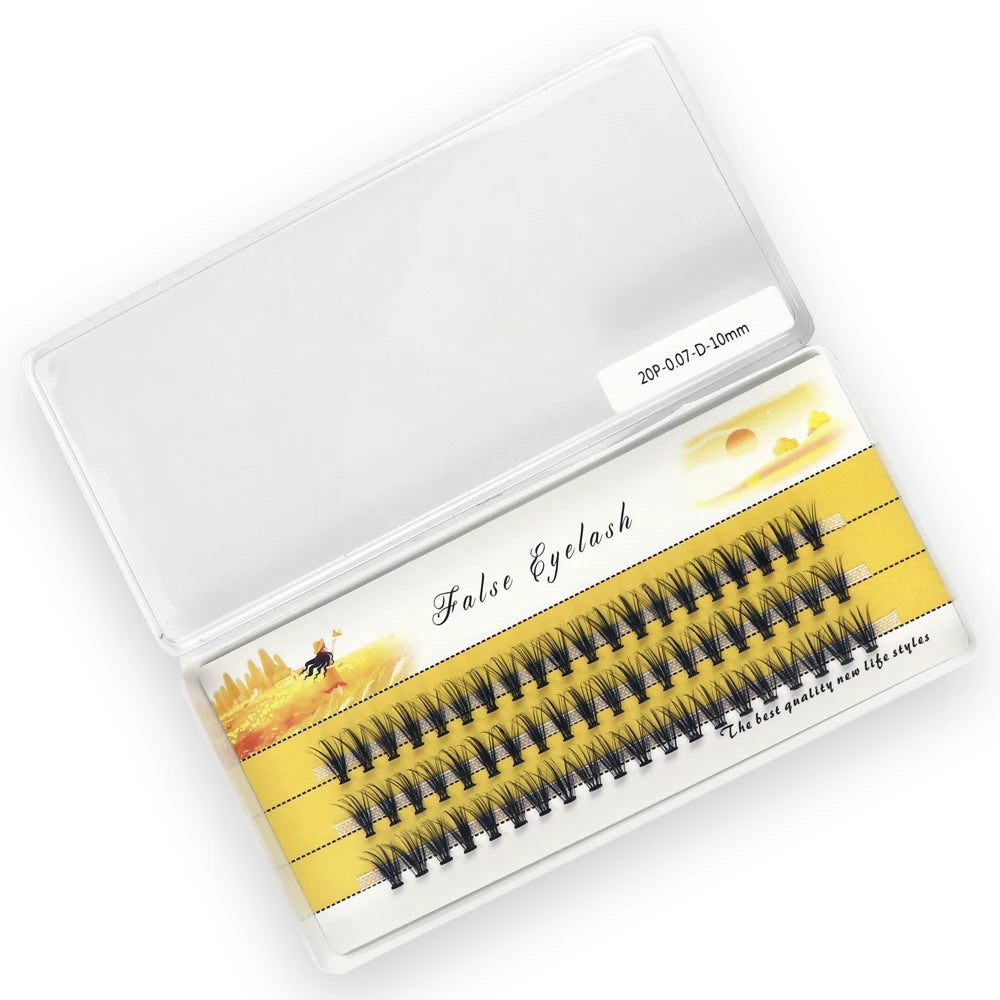 Natural mink eyelash extensions,  new 20D C/D/ L Curl lashes Cluster, personal eyelashes,  individual lashes ,makeup tools